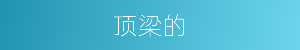 顶梁的的同义词