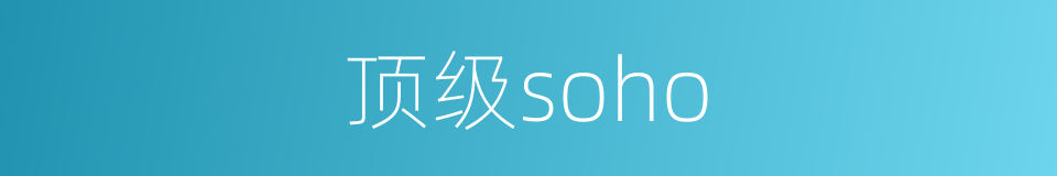 顶级soho的同义词