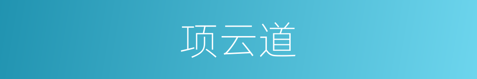 项云道的同义词
