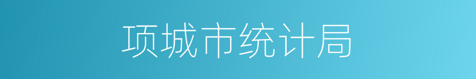 项城市统计局的同义词