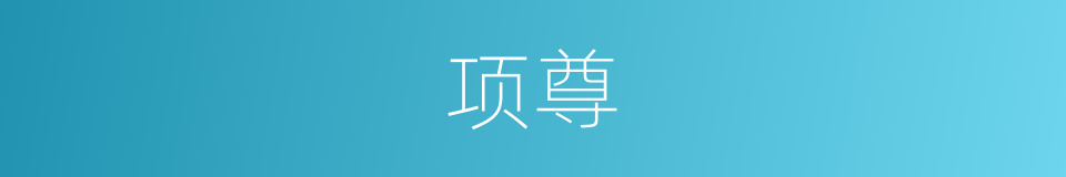 项尊的同义词