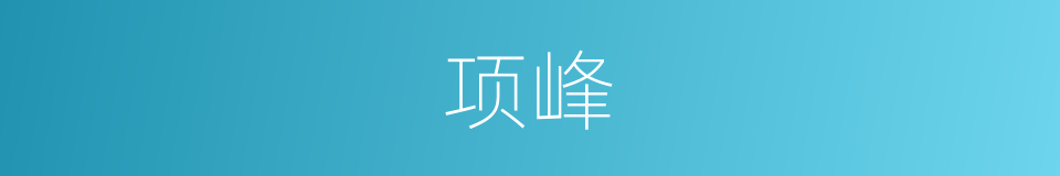 项峰的同义词