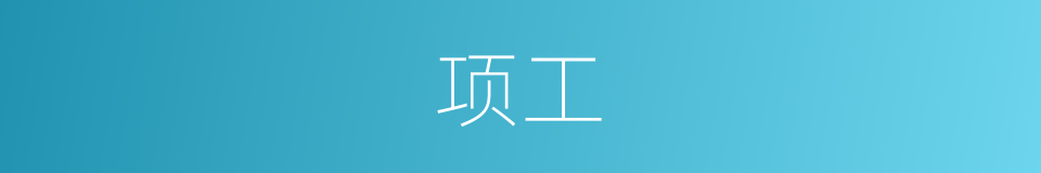 项工的同义词