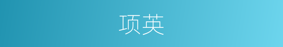 项英的同义词