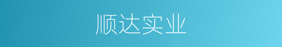顺达实业的同义词