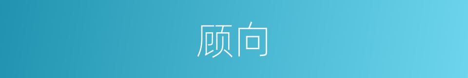 顾向的同义词