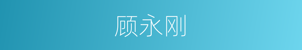 顾永刚的同义词