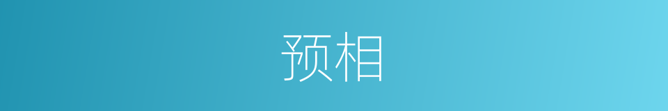 预相的同义词