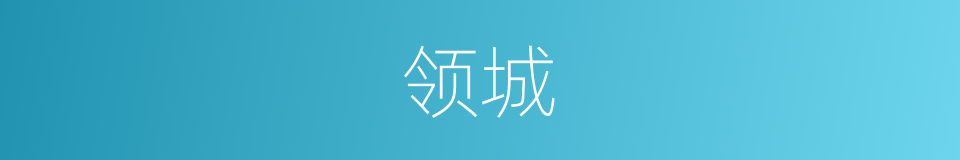 领城的同义词