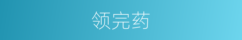 领完药的同义词