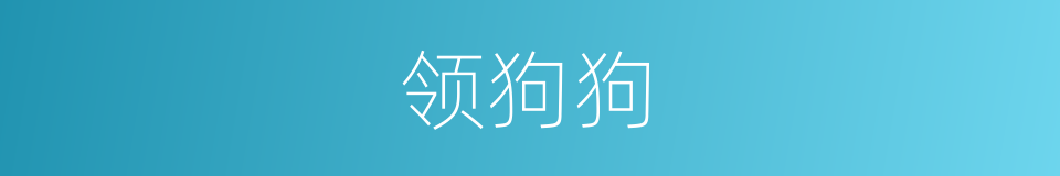 领狗狗的同义词