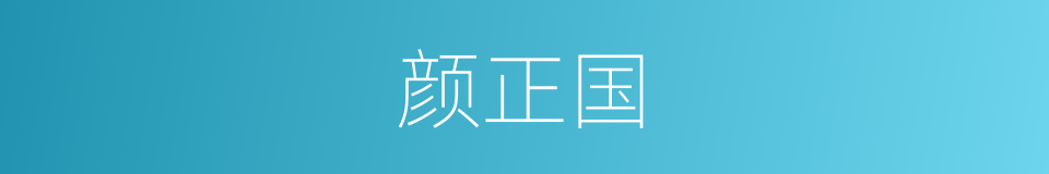 颜正国的同义词