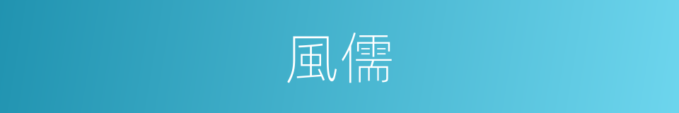 風儒的同義詞