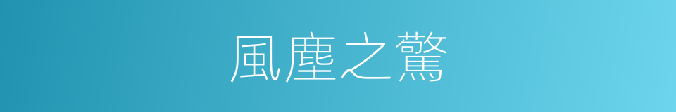 風塵之驚的意思