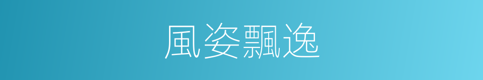 風姿飄逸的意思