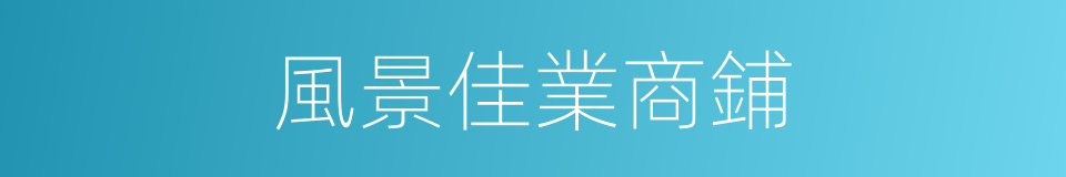 風景佳業商鋪的同義詞