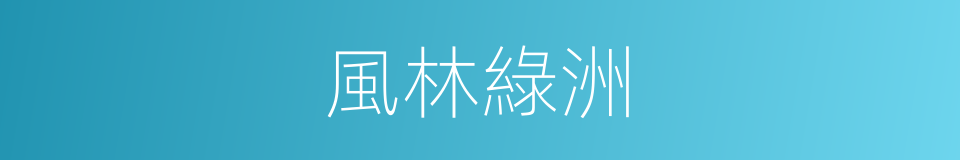 風林綠洲的同義詞