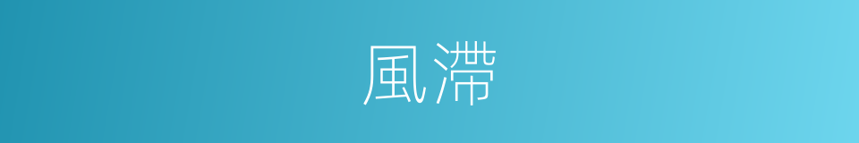 風滯的同義詞
