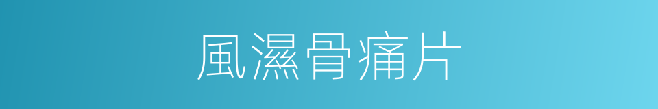 風濕骨痛片的同義詞