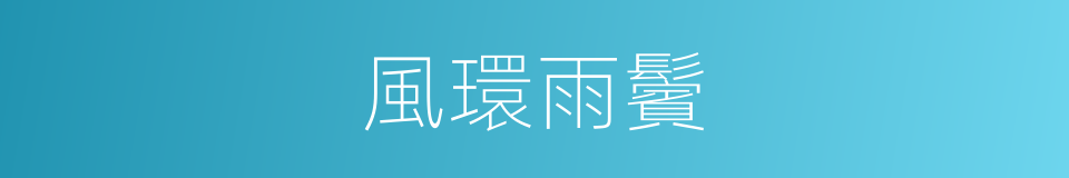 風環雨鬢的意思