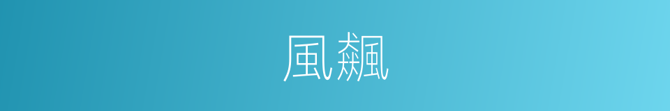 風飆的意思