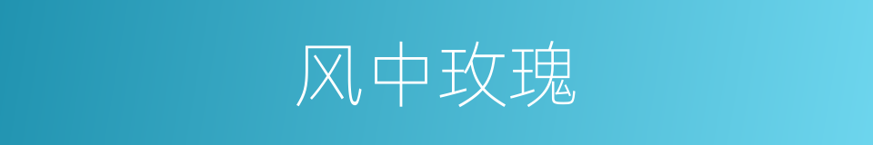 风中玫瑰的同义词