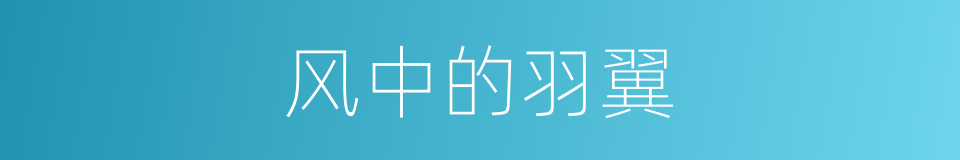 风中的羽翼的同义词
