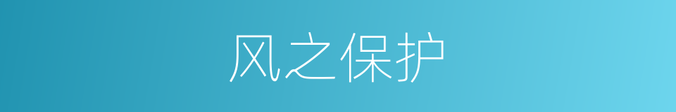 风之保护的同义词