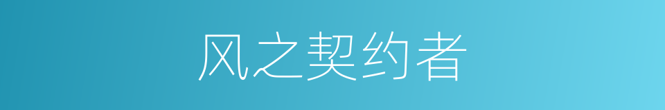 风之契约者的同义词