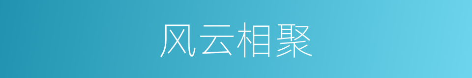 风云相聚的同义词