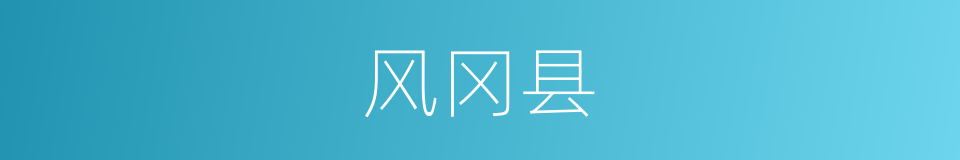 风冈县的同义词
