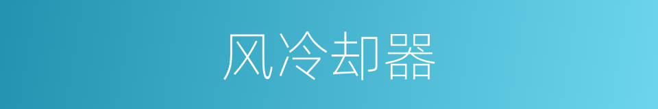 风冷却器的同义词