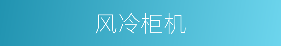 风冷柜机的同义词