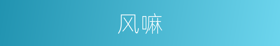 风嘛的意思