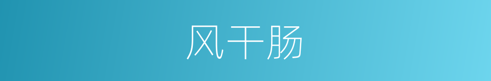 风干肠的同义词