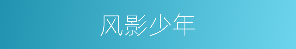 风影少年的同义词