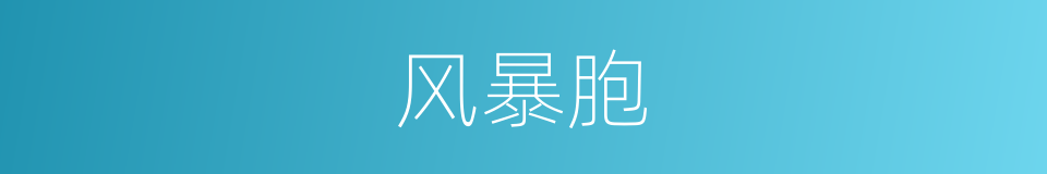 风暴胞的同义词