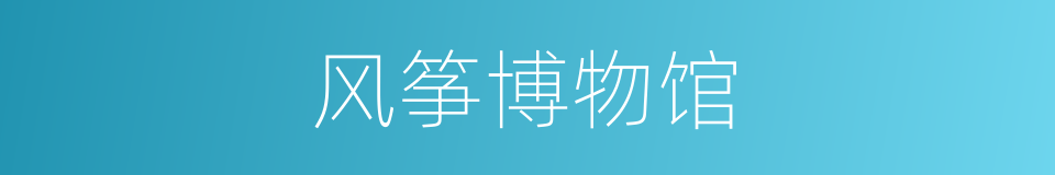 风筝博物馆的同义词