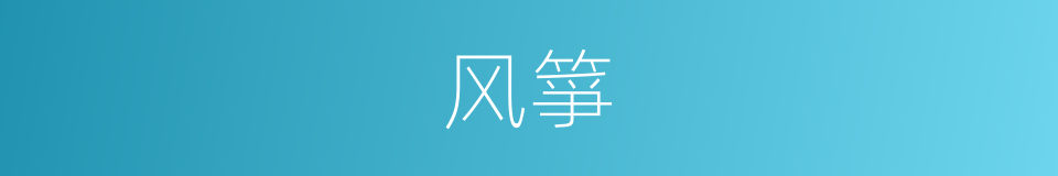 风箏的意思