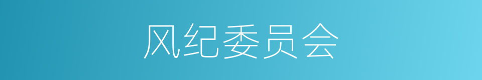 风纪委员会的同义词