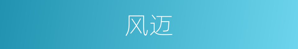 风迈的意思