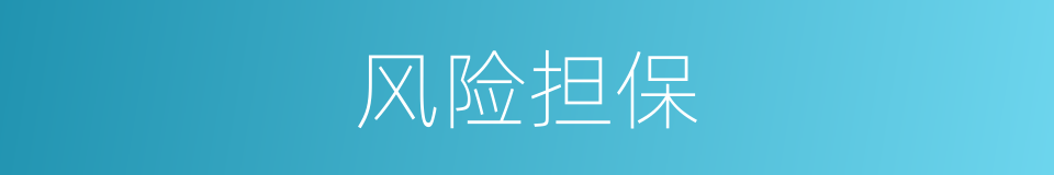 风险担保的同义词
