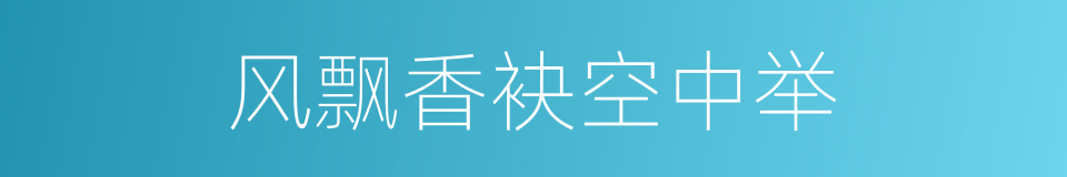 风飘香袂空中举的同义词