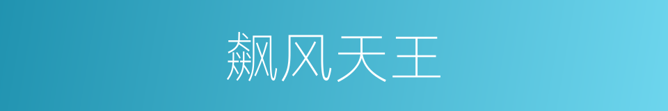 飙风天王的同义词