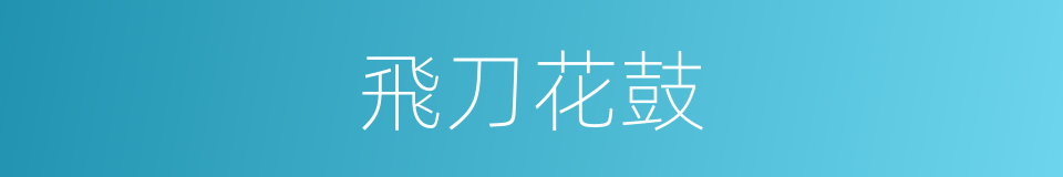 飛刀花鼓的同義詞