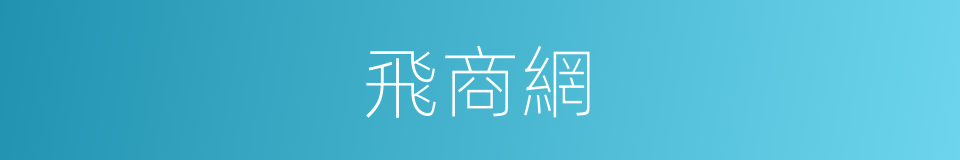 飛商網的同義詞