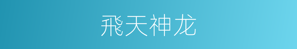 飛天神龙的同義詞