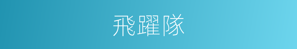 飛躍隊的同義詞