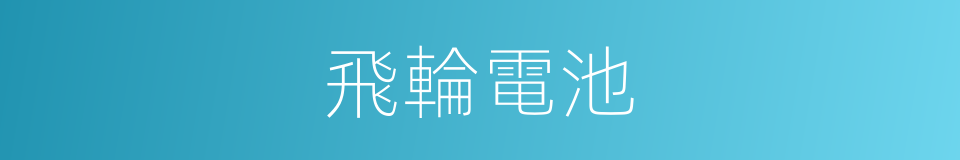 飛輪電池的同義詞