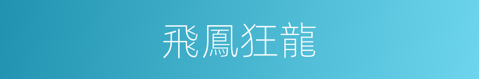 飛鳳狂龍的同義詞